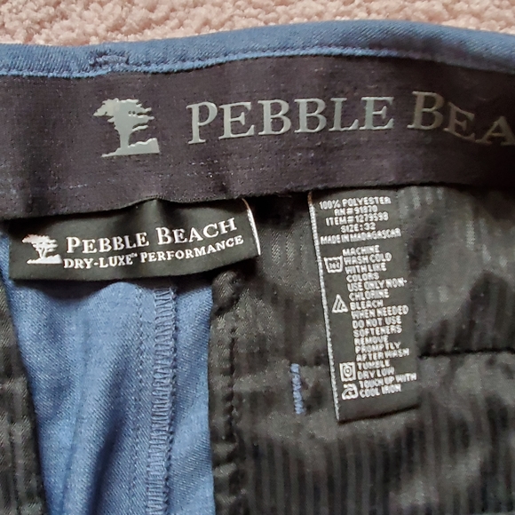 Blue Men's Pebble Beach Golf Shorts size 32 - Picture 3 of 3